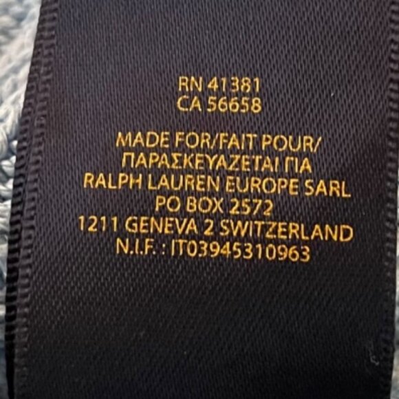 Polo Ralph Lauren Girls Monogram Cable Knit Peplum Cardigan Size 6 Preppy Easter - Picture 8 of 10